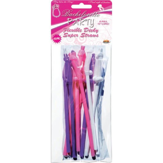 Hott Products Unlimited - 12" Dicky Straws | Fun Party Straws