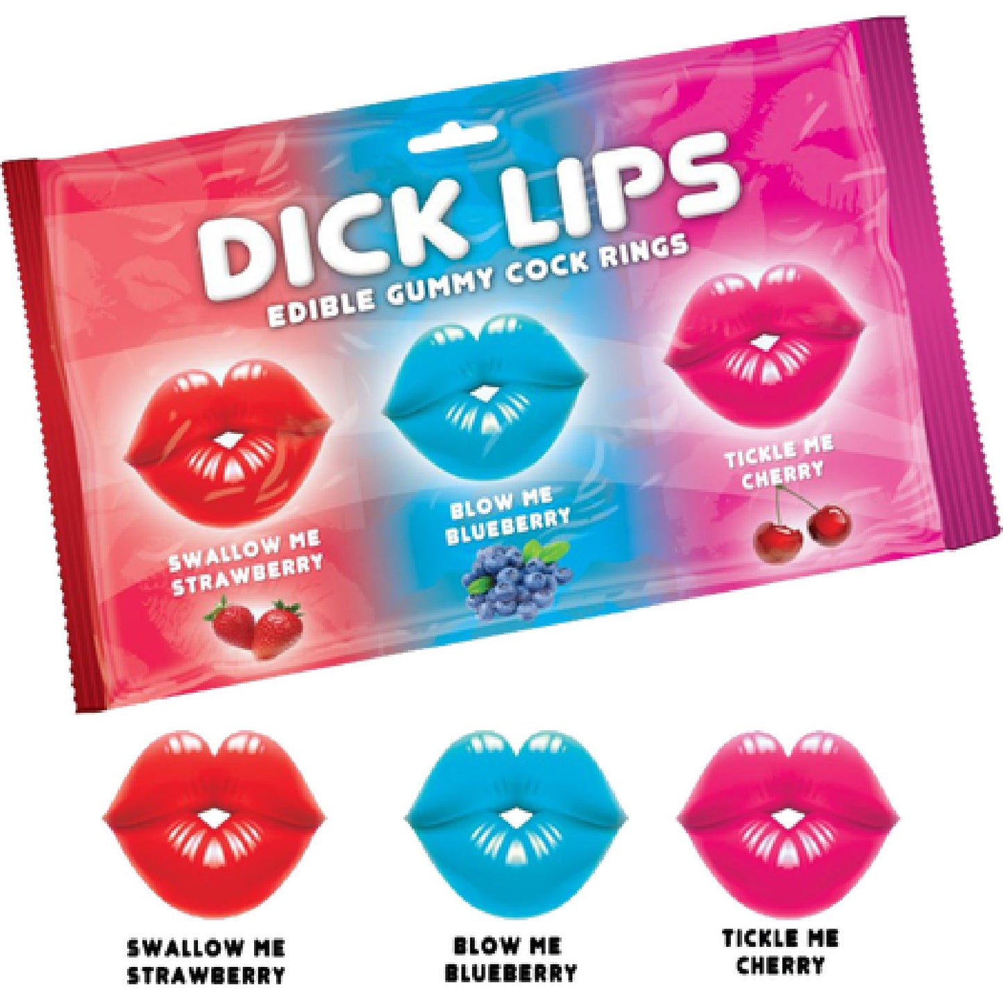 Hott Products Unlimited - Dick Lips | Edible Gummy Cock Rings