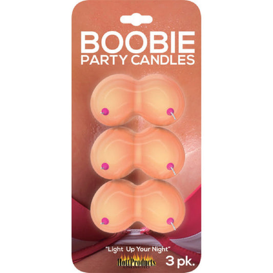 Hott Products - Boobie Party Candles 3pk | Novelty Party Candles