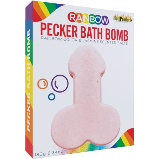 Hott Products Unlimited - Rainbow Pecker Bath Bomb | Novelty Bath Product