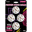 Hott Products Unlimited - Pecker Beer Pong Balls | Novelty Party Game