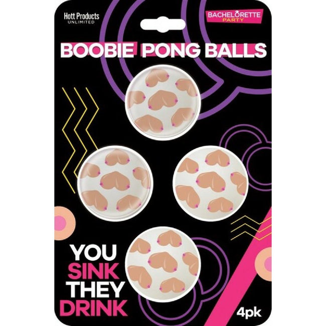 Hott Products Unlimited - Boobie Beer Pong Balls | Novelty Party Game