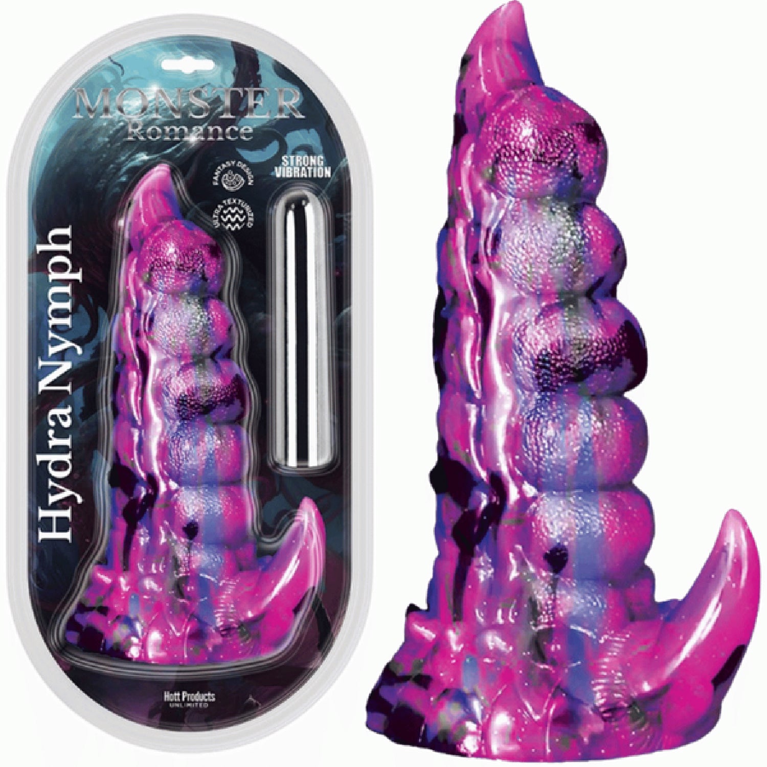 Hott Products Unlimited – Monster Romance Hydra Nymph | Vibrating Fantasy Dildo