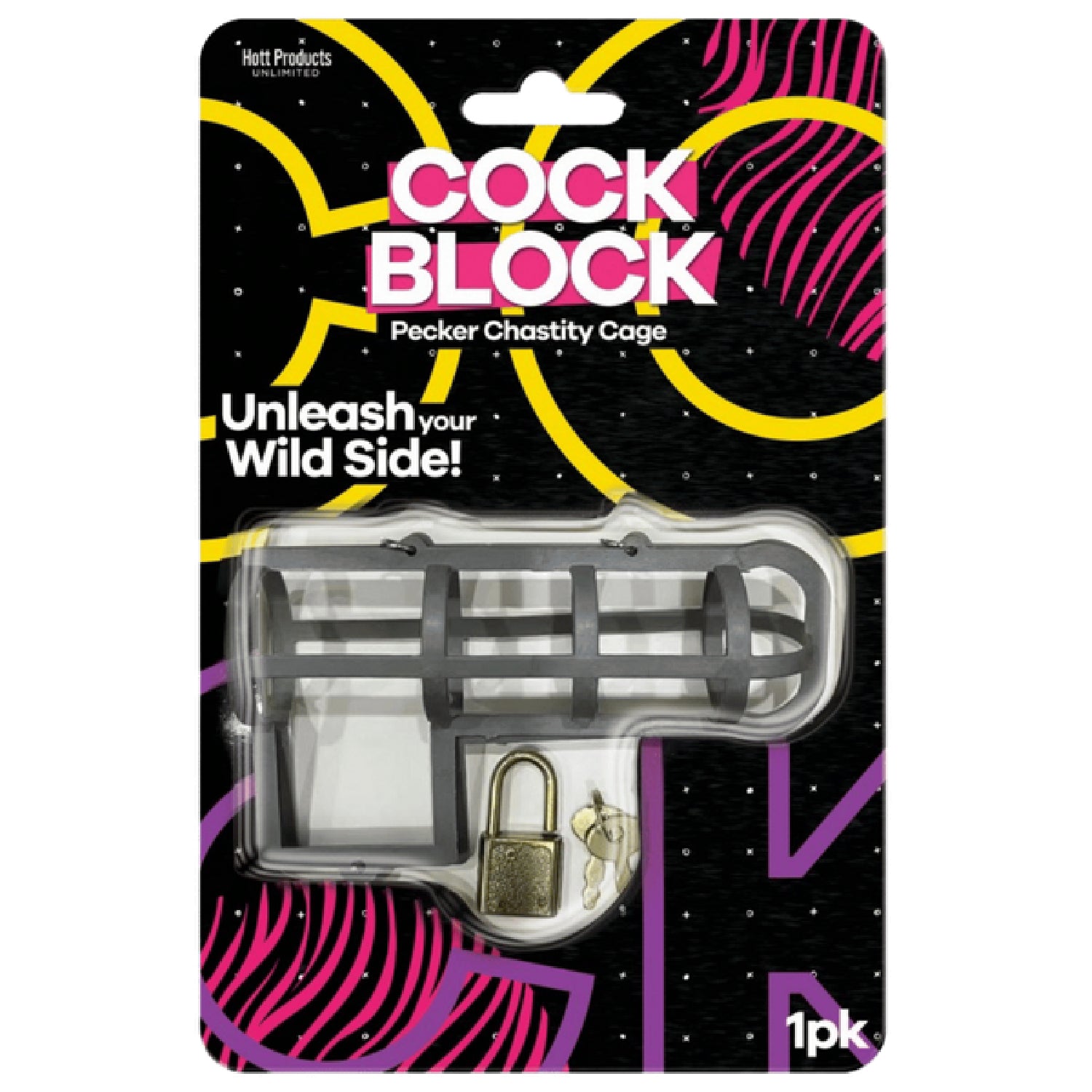 Hott Products Unlimited - Cock Block | Novelty Pecker Chastity Cage