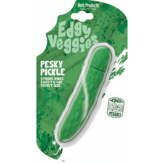 Hott Products Unlimited - Edgy Veggies Pesky Pickle | Mini Vibrator