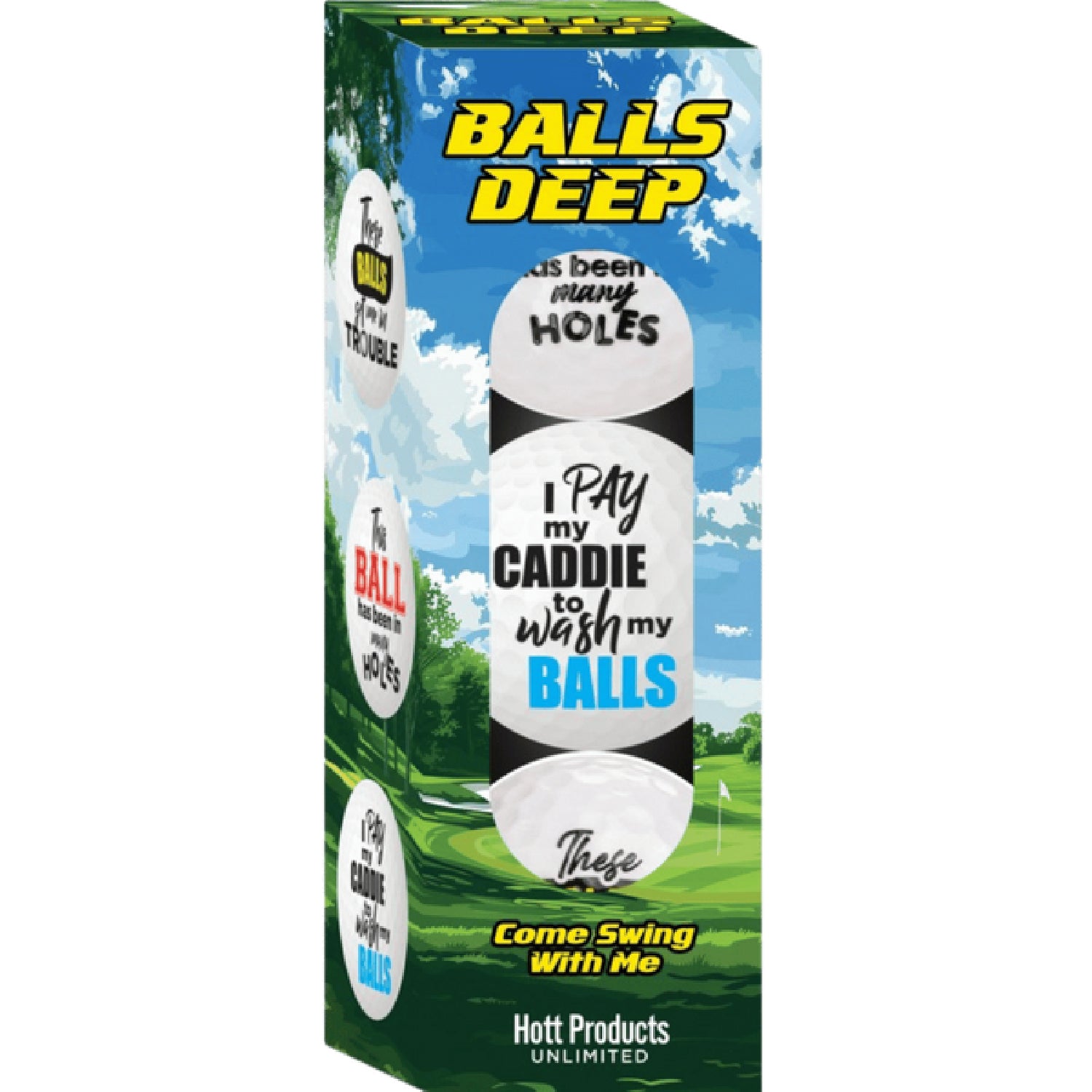 Hott Products Unlimited- Balls Deep | Novelty Golf Balls