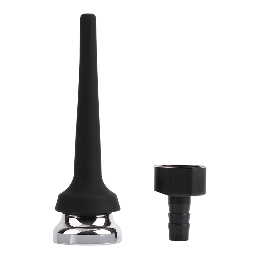 Black Mont - Tapered Silicone Enema Attachement | 4.4 Inches
