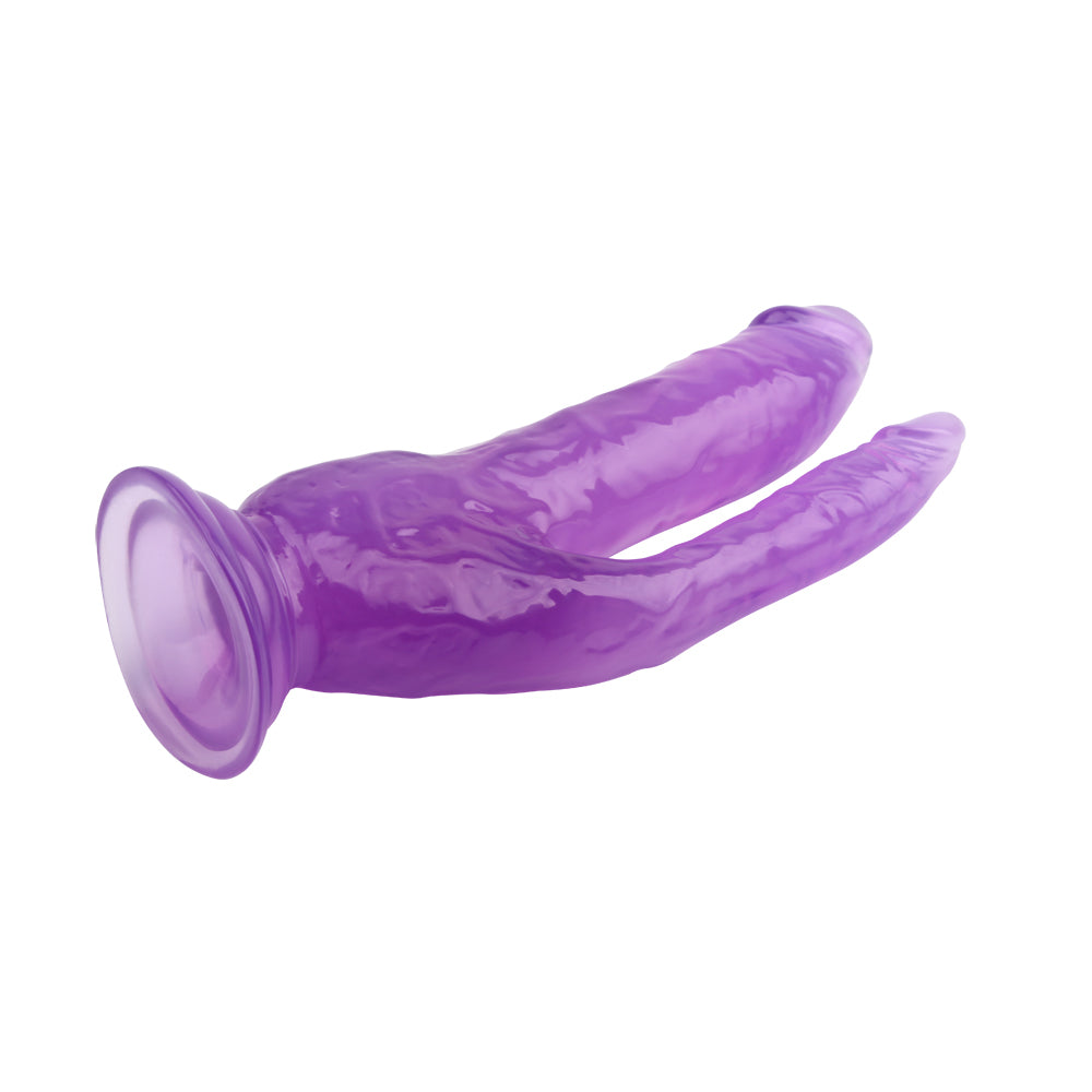 Hi-Rubber - 8 Inch Double Dildo | Purple