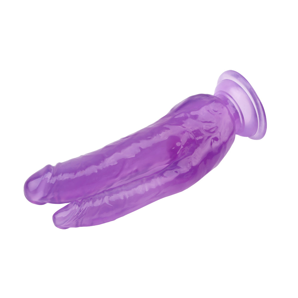 Hi-Rubber - 8 Inch Double Dildo | Purple