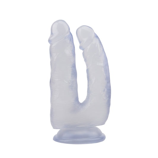 Hi-Rubber - 6.3 Inch Double Dildo | Clear