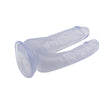 Hi-Rubber - 6.3 Inch Double Dildo | Clear