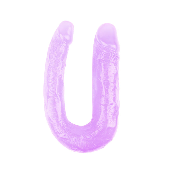 Hi-Rubber - 13 Inch Double Penetration Dildo | Purple