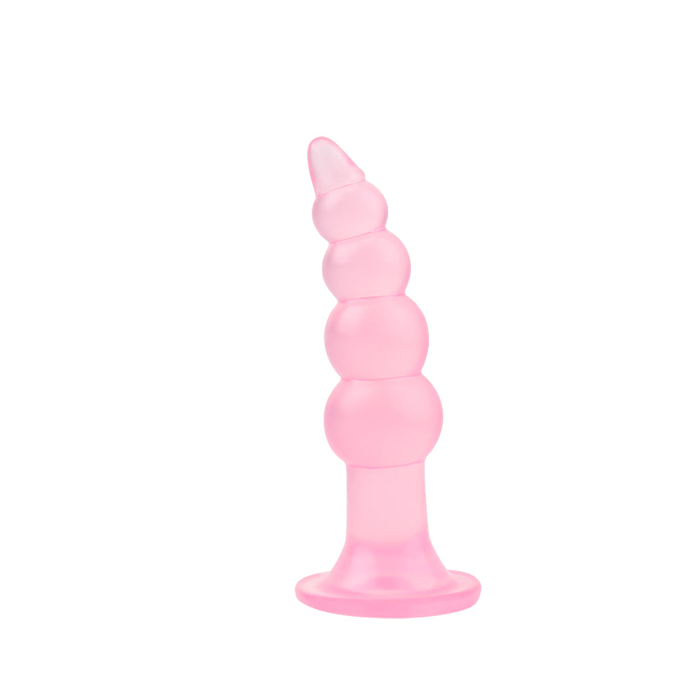 Hi-Rubber - Bumpy Butt Plug 5.7 Inches | Pink