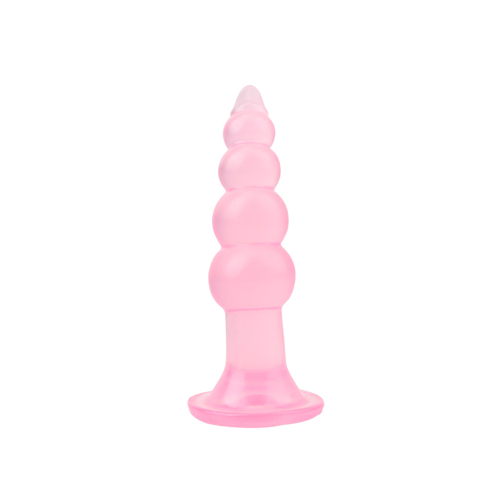 Hi-Rubber - Bumpy Butt Plug 5.7 Inches | Pink