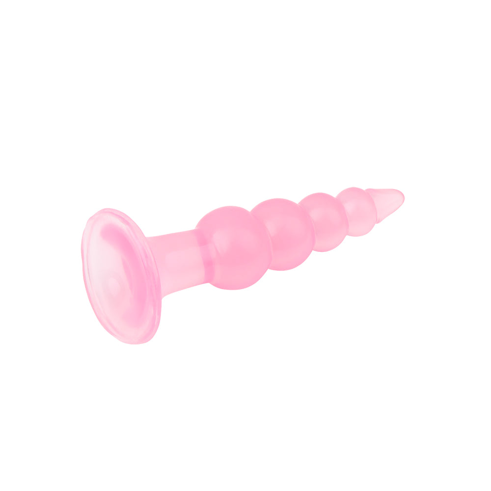 Hi-Rubber - Bumpy Butt Plug 5.7 Inches | Pink