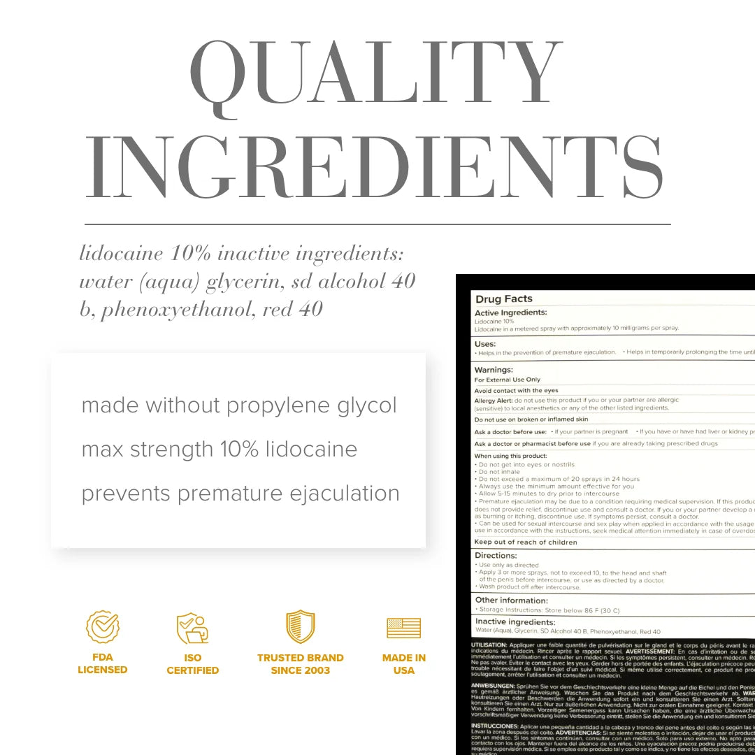 JO - Pro-longer Gold | Maximum Strength Delay Spray for Men