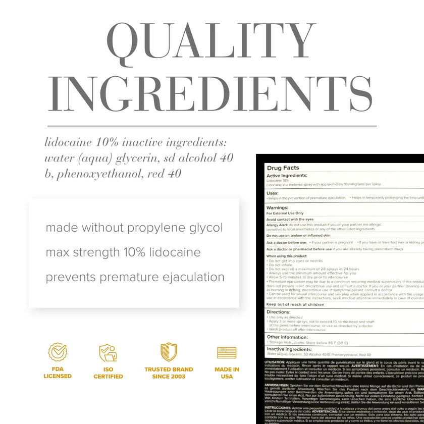 JO - Pro-longer Gold | Maximum Strength Delay Spray for Men