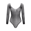 Love In Leather - Mesh Rhinestone Bodysuit | Assorted Colours
