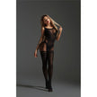 Love In Leather - Sheer High Neck Crotchless Bodystocking | One Size