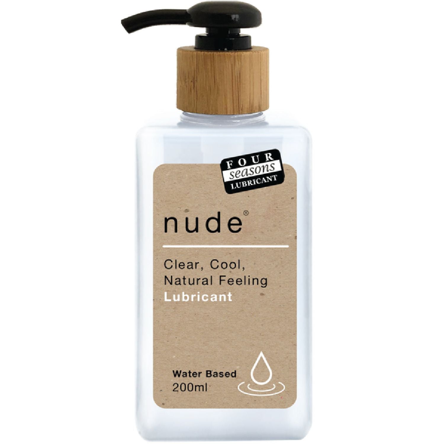 Four Seasons – Nude Clear, Cool Natural Feeling Lubricant | Water-Based Lubricant