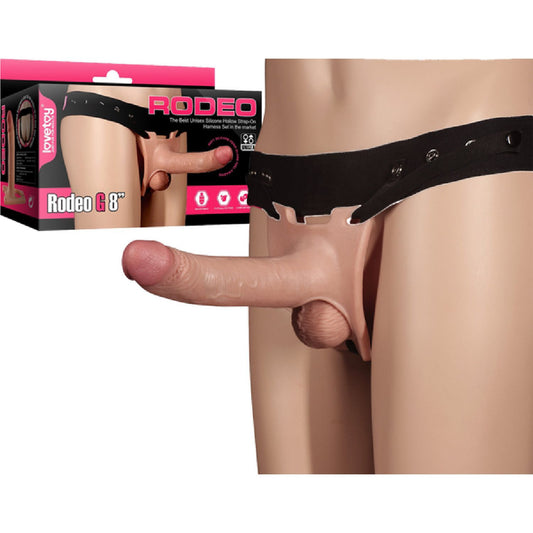 Lovetoy - Rodeo G 8" | Hollow Silicone Strap-on Dildo