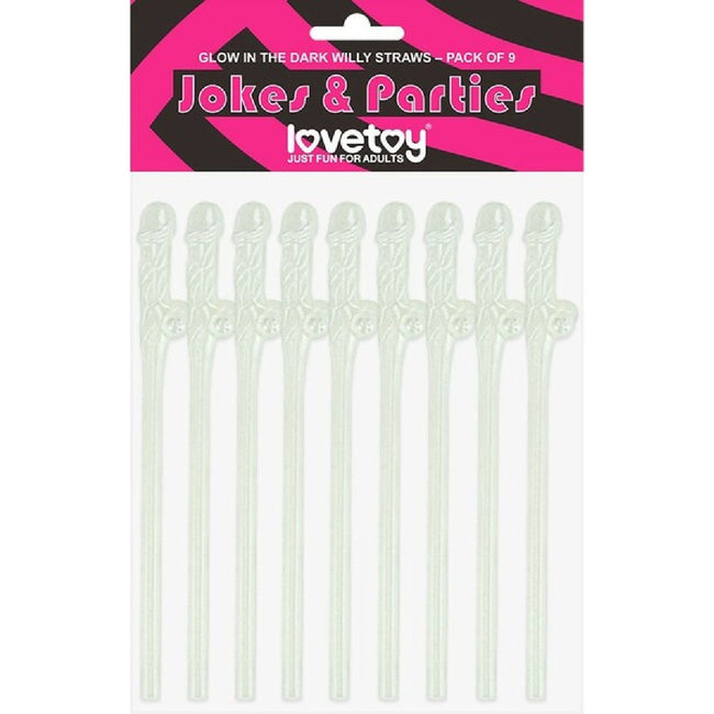 Lovetoy – Jokes & Parties Pack of 9 | Dicky Straws