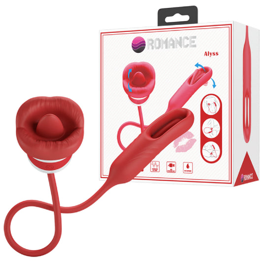 Pretty Love - Romance Alyss | Mouth-Shaped Vibrator with Flicking Bullet