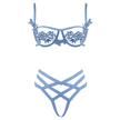 Love In Leather - Blue Petal Cage Set | Medium