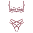 Love In Leather - Pink Petal Cage Set | Large