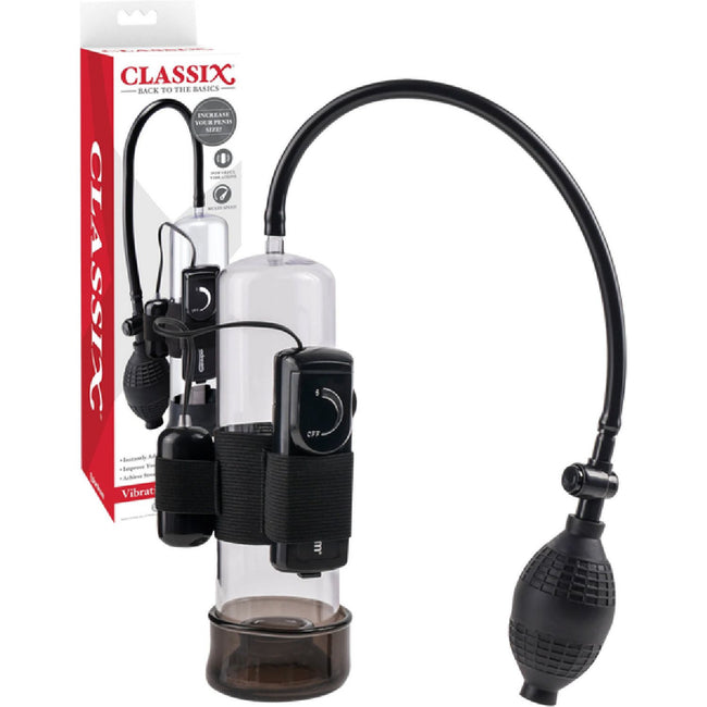 Pipedream - Classix Back to the Basics Vibrating Power Pump| Penis Pump with Vibration