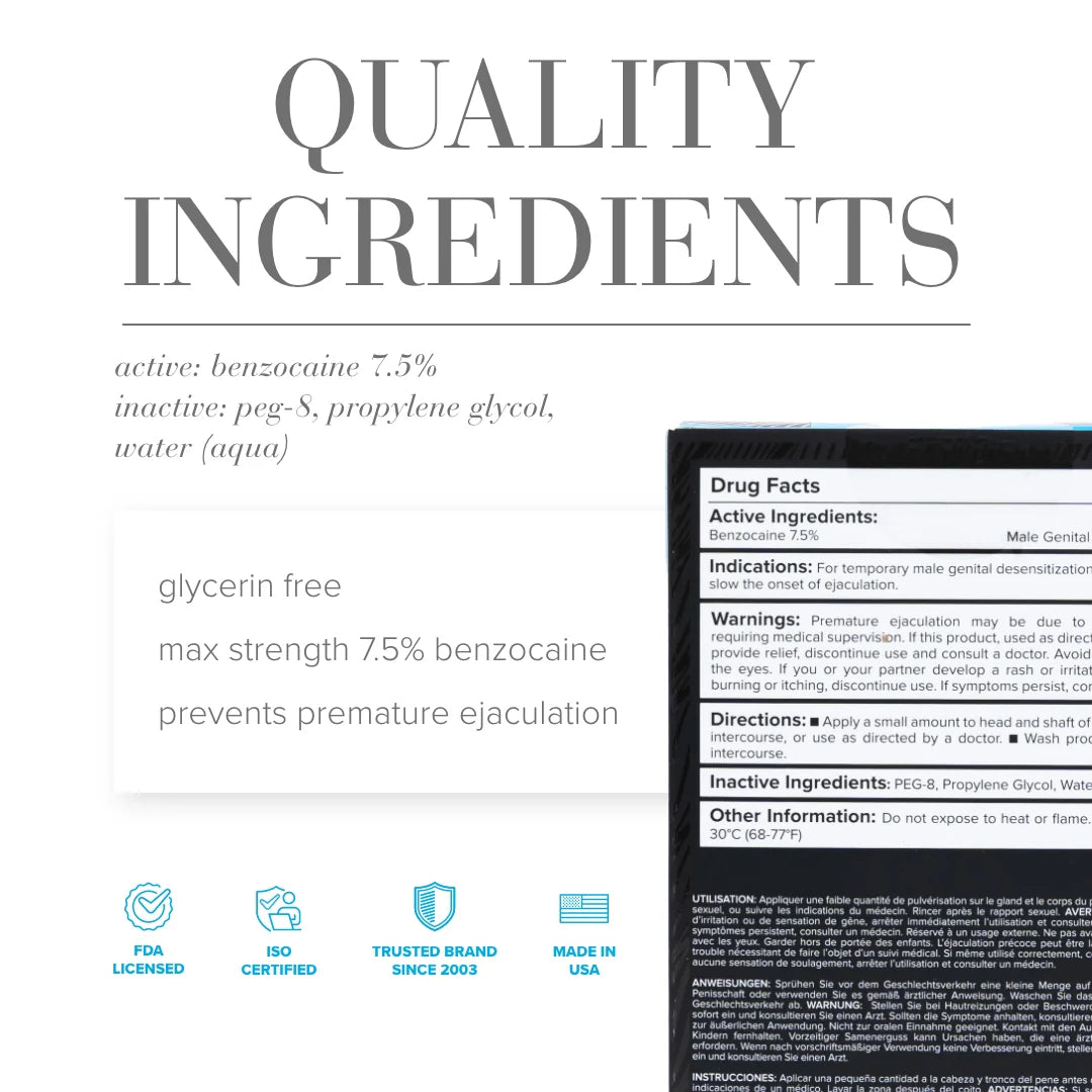 JO - Pro-Longer Blue | Delay Spray for Men