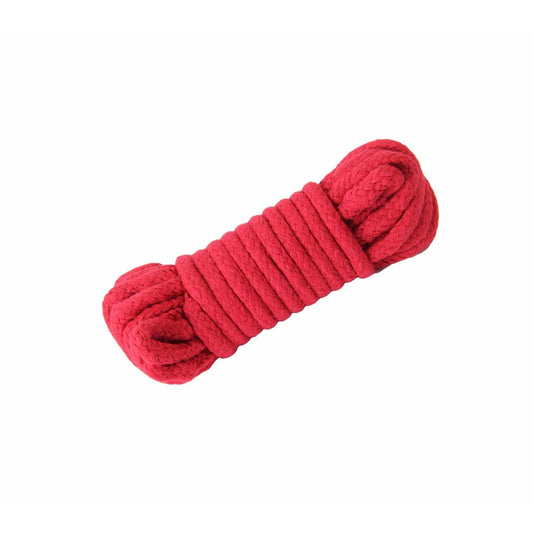 Love In Leather - 10m Cotton Bondage Rope | Red