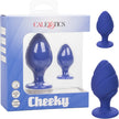 CalExotics – Cheeky™ Anal Plugs | 2-Piece Textured Silicone Plug Set