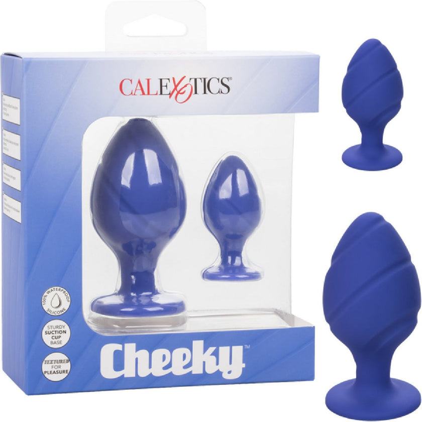 CalExotics – Cheeky™ Anal Plugs | 2-Piece Textured Silicone Plug Set