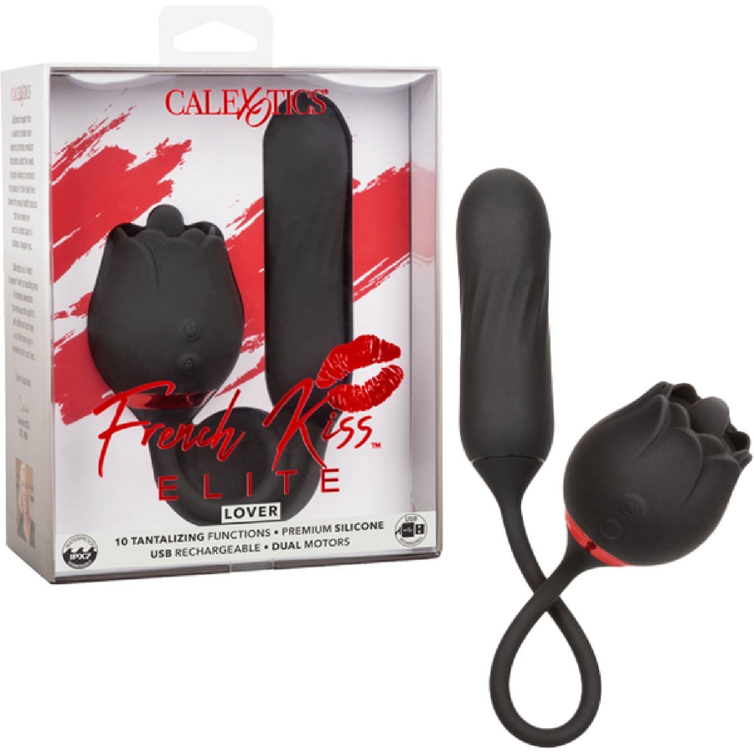 CalExotics – French Kiss™ Elite Lover | Flickering Teaser & Rotating Bullet Massager
