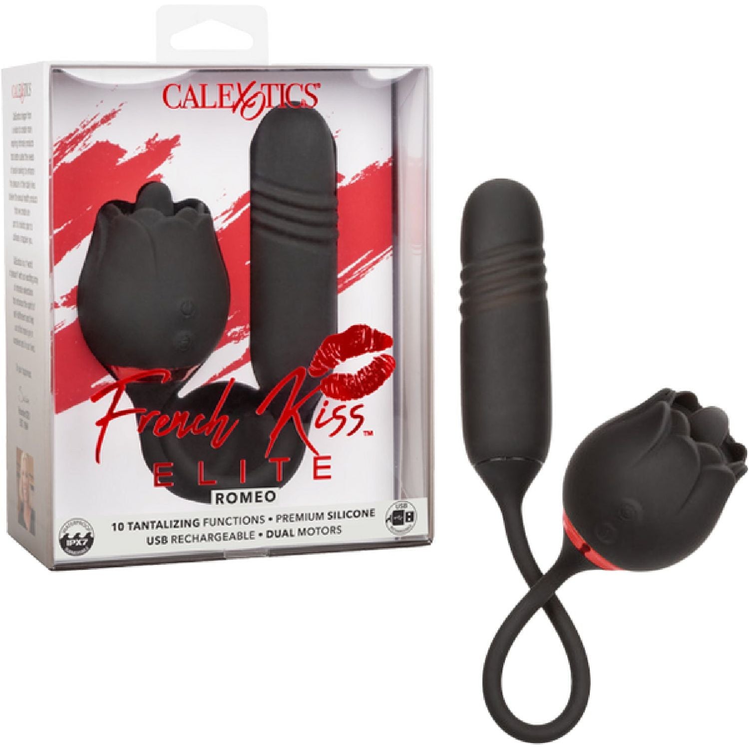 CalExotics – French Kiss™ Elite Romeo | Flickering Teaser & Thrusting Bullet Massager