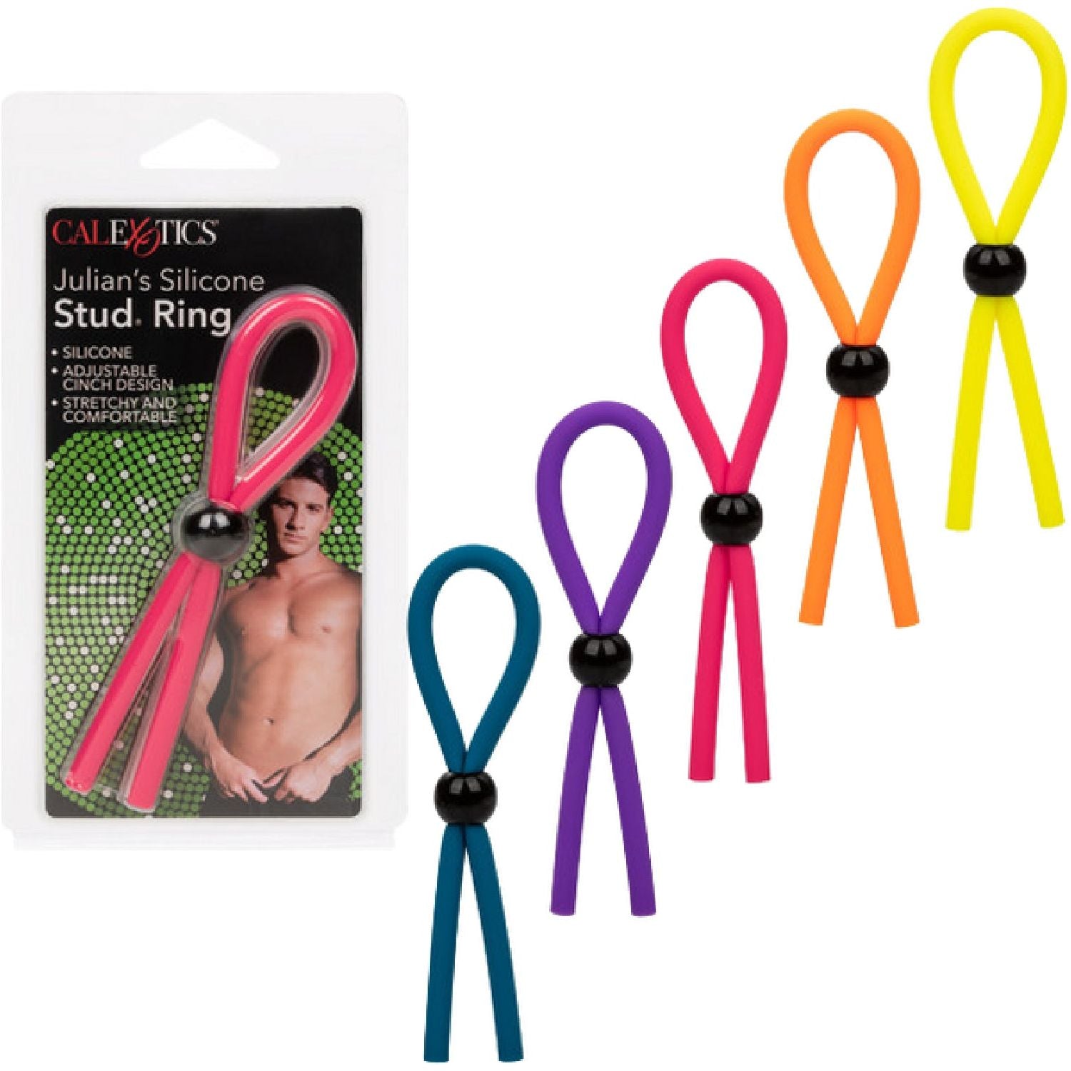 CalExotics - Julian’s Silicone Stud ring | Adjustable Silicone Cock Ring