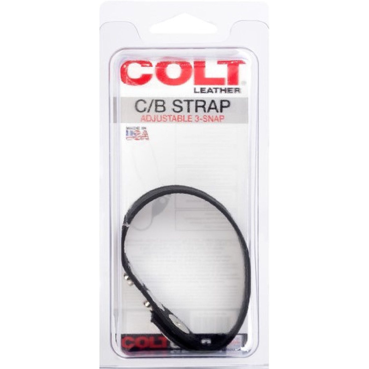 COLT® by CalExotics – Adjustable Leather Snap Straps | Cock & Ball Strap
