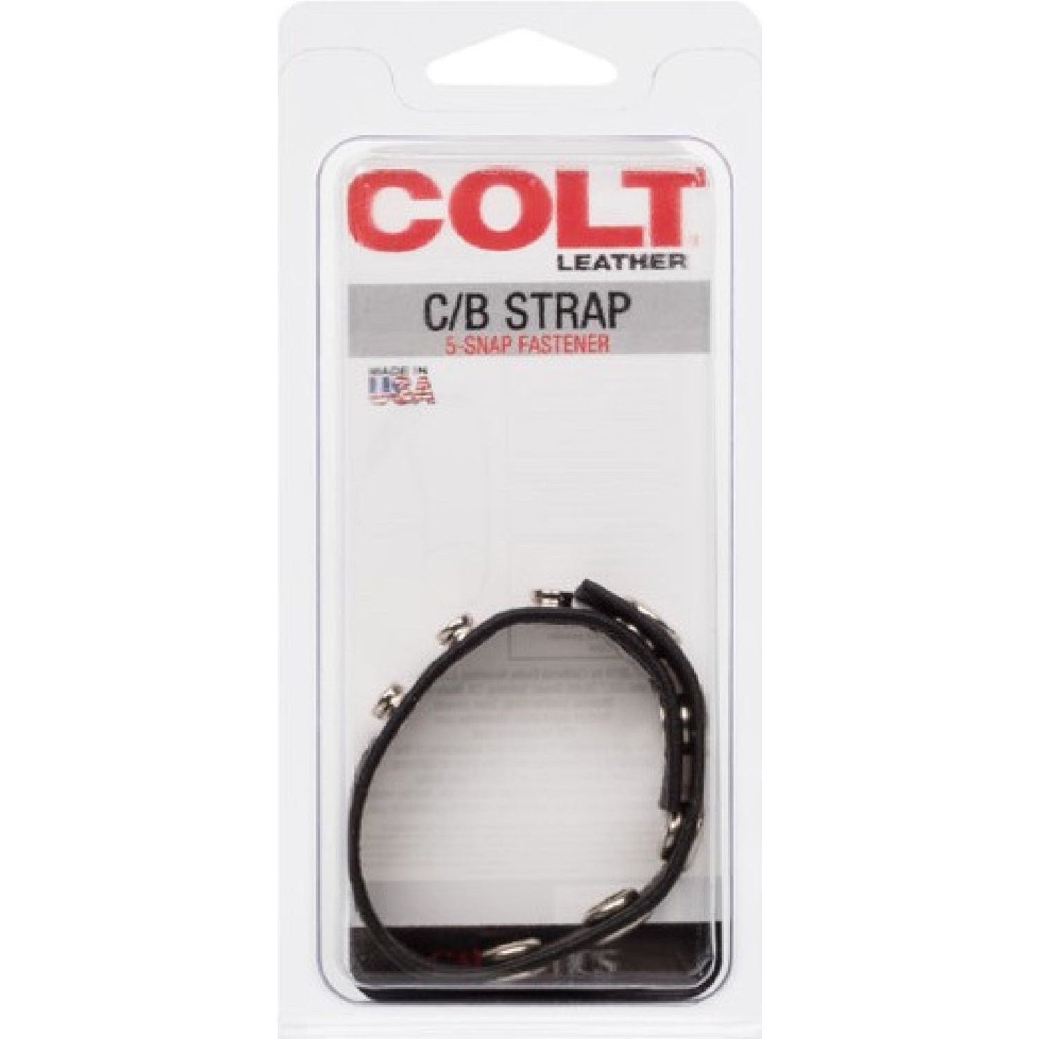 COLT® by CalExotics – Adjustable Leather Snap Straps | Cock & Ball Strap