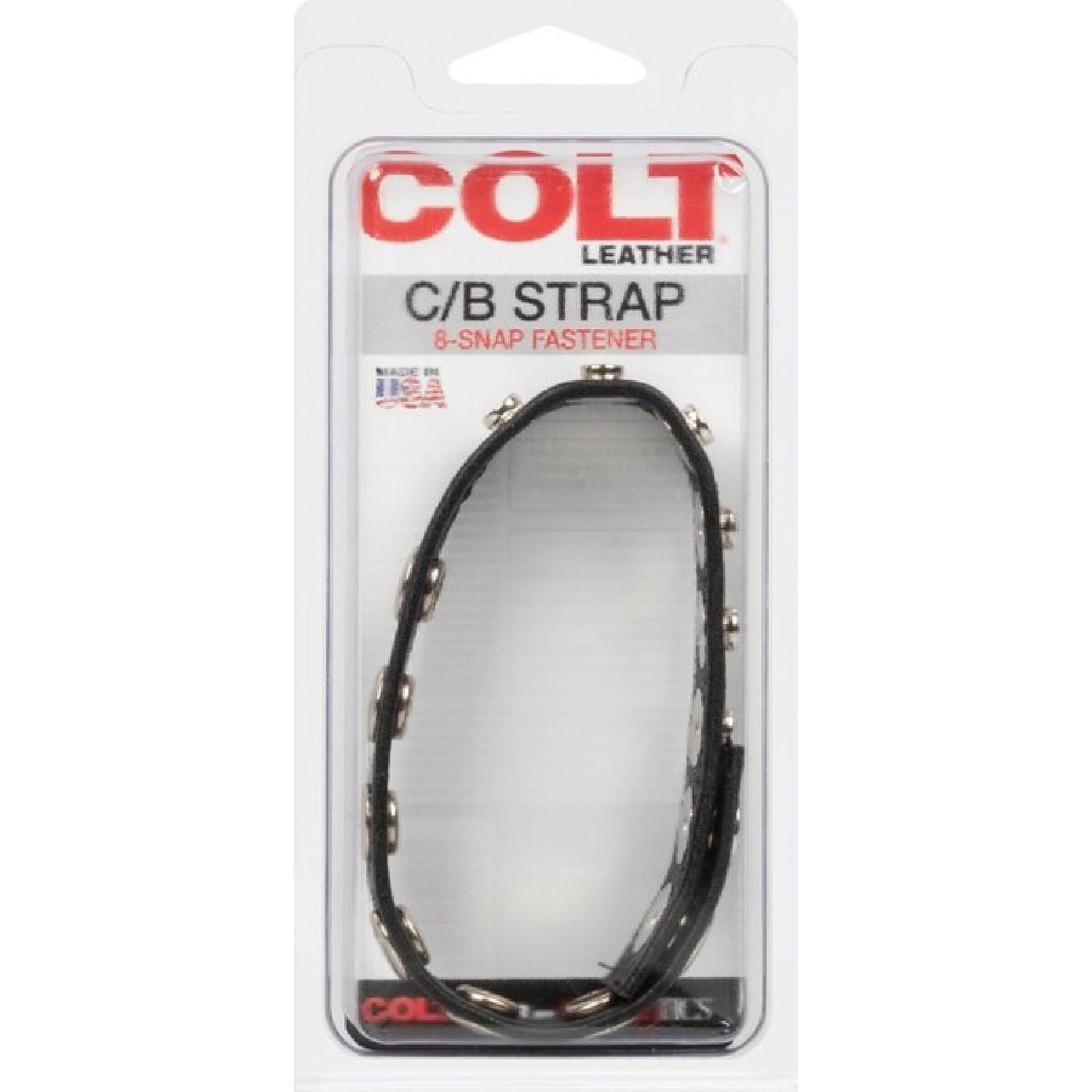 COLT® by CalExotics - Leather C/B Strap 8-Snap Fastener | Adjustable Cock Ring