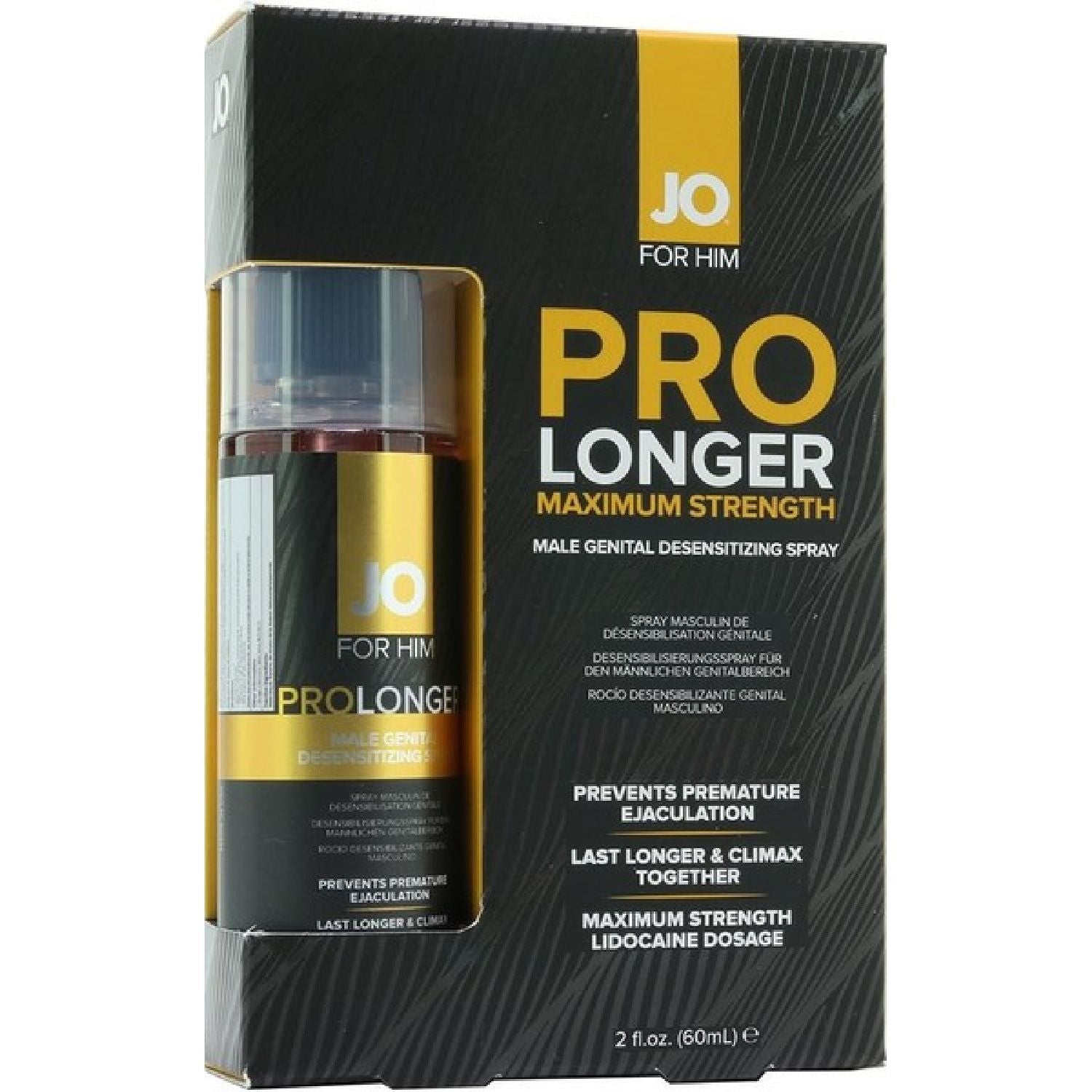 JO - Pro-longer Gold | Maximum Strength Delay Spray for Men