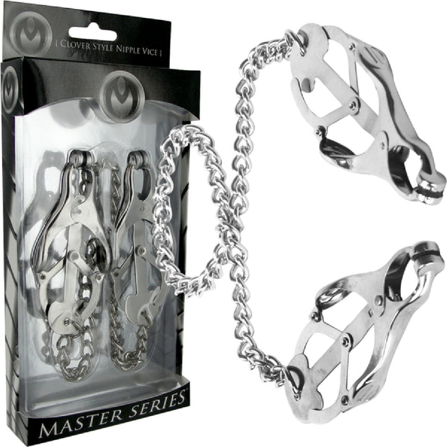 Master Series - Sterling Monarch Clover Style Nipple Vice | Nipple Clamps