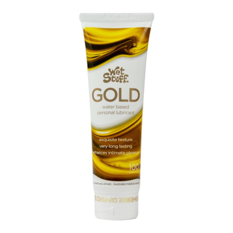 Wet Stuff - Gold - Water Based Lubricant | Assorted Sizing