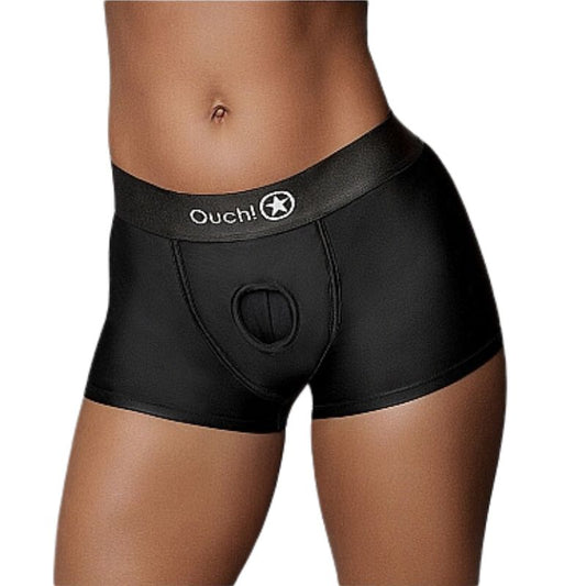 Ouch! - Vibrating Strap-On Boxer | Assorted Sizing