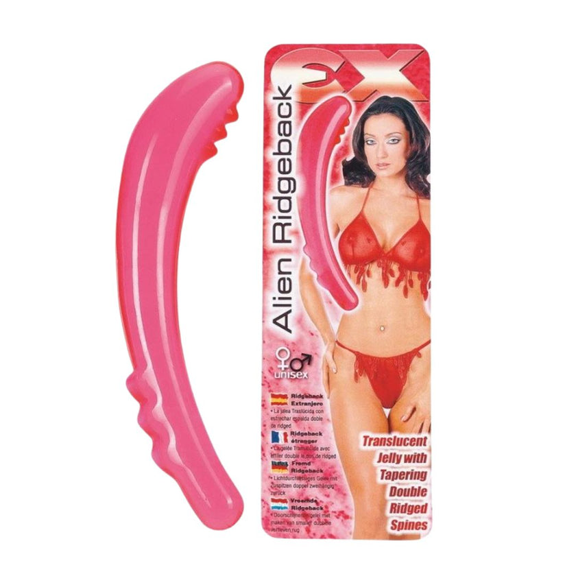 Alien Ridgeback Pink | Tapered Double Dildo