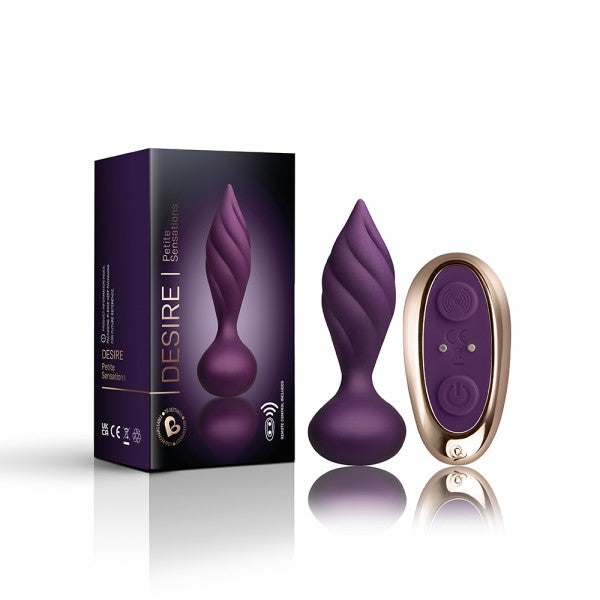 Rocks Off - Petite Sensations Desire| Purple Remote Control Plug
