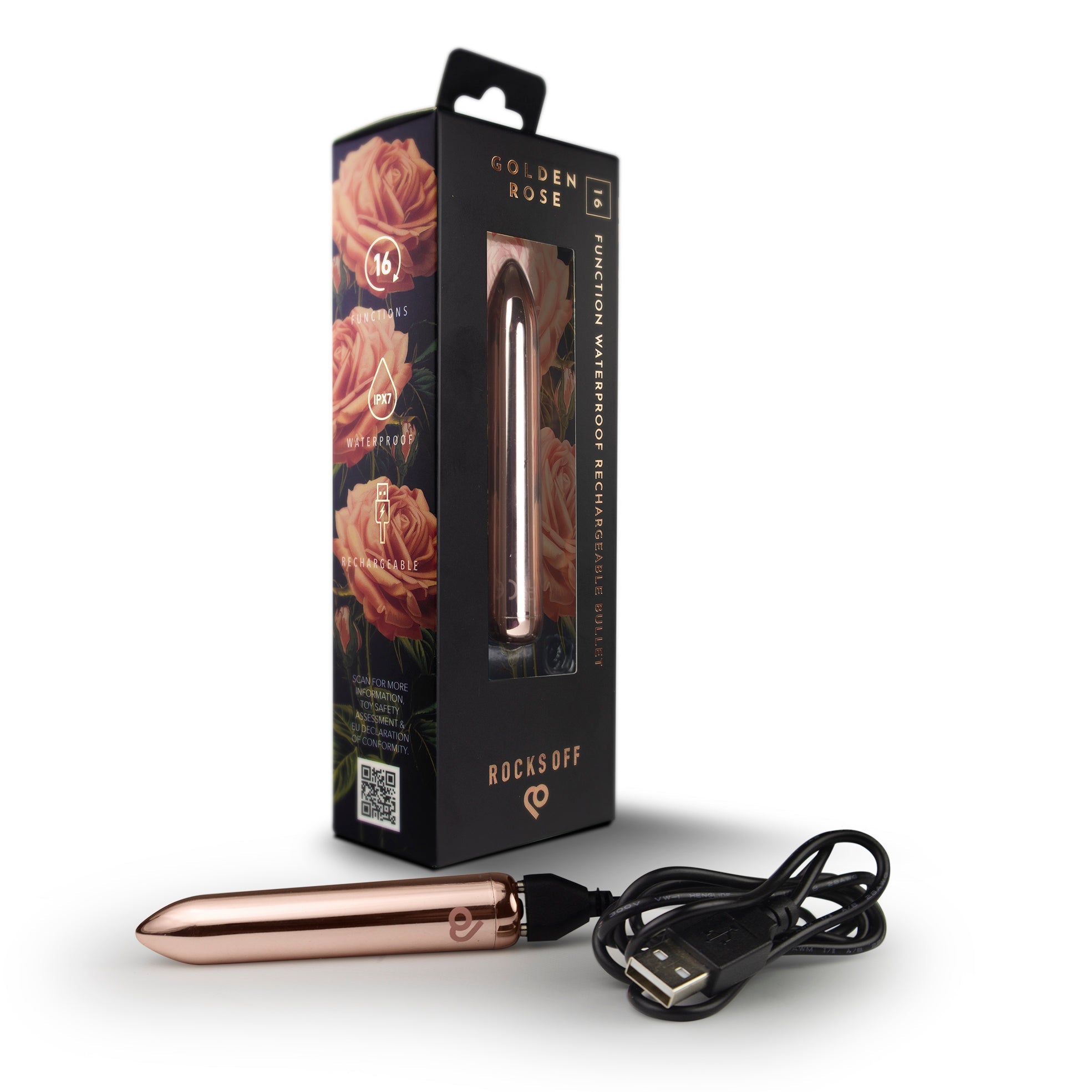 Rocks Off - Golden Rose | 90mm Bullet