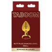 Scala – Taboom Bondage in Luxury Butt Plug With Diamond Jewel Small | Anal Toy