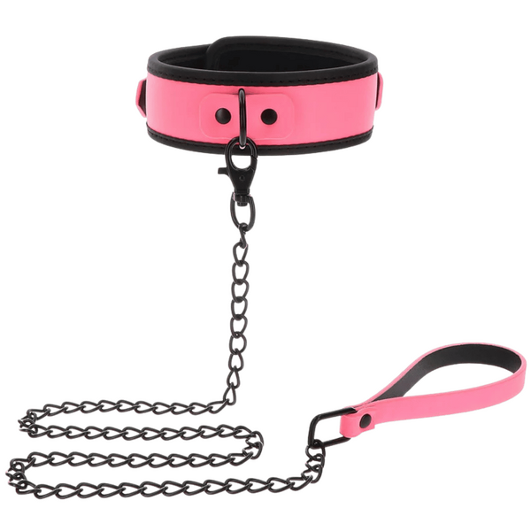 Scala – Taboom Glow Collar & Chain Leash | Bondage Accessory