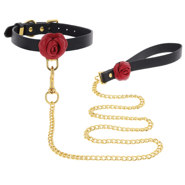 Scala – Taboom Wild Roses Collar & Leash | BDSM Collar & Leash